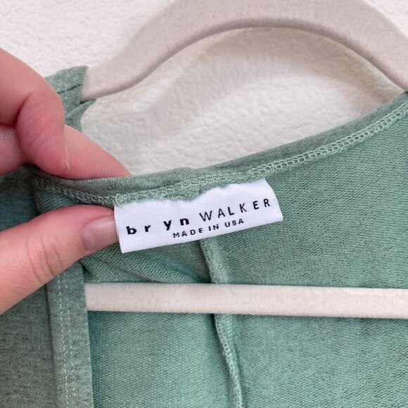 Bryn Walker Stretchy Oversized Short Sleeve Longline Open Cardigan XS Green - Picture 4 of 8